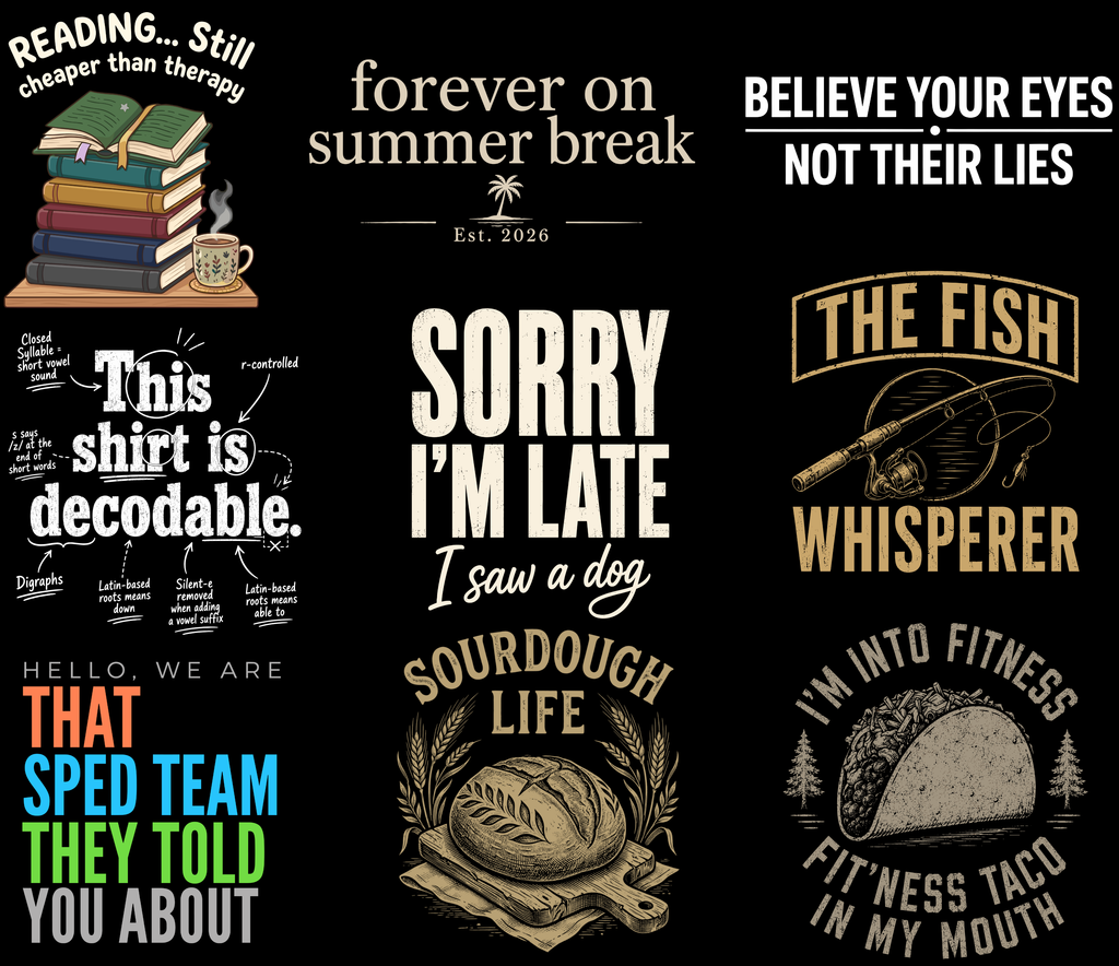 110 Premium PNG Design Bundle for Men's T-Shirt Creators