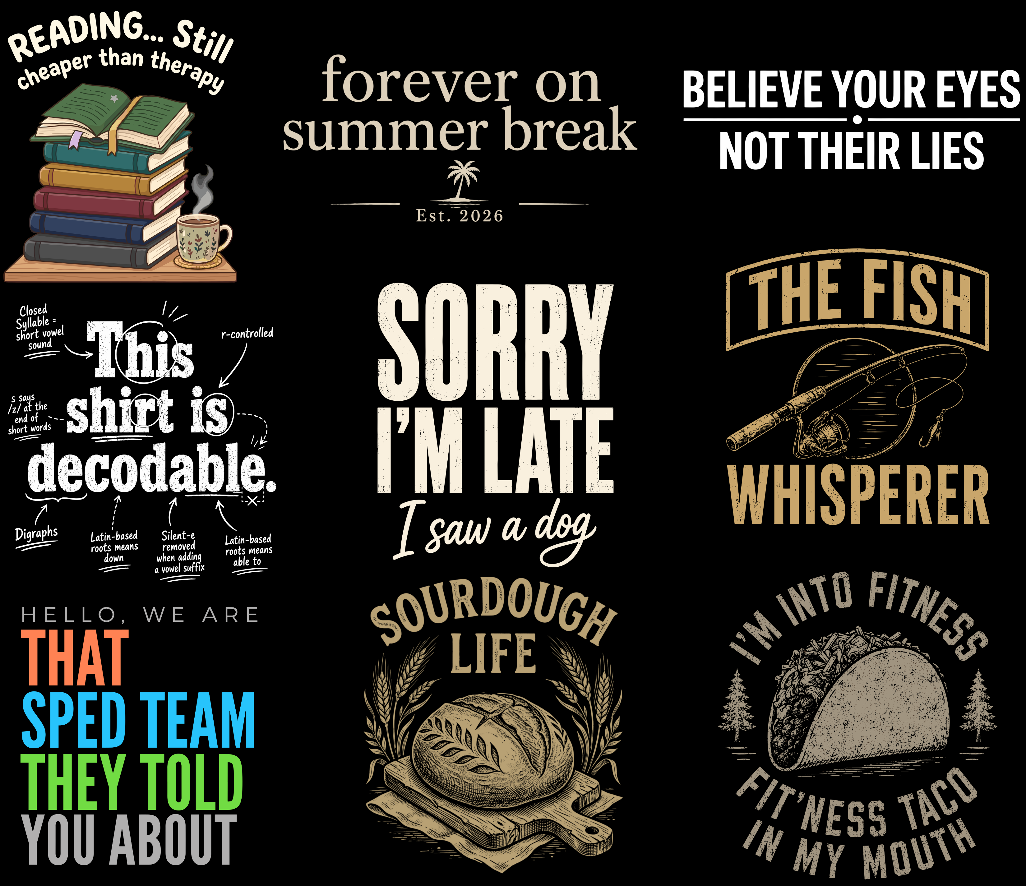 110 Premium PNG Design Bundle for Men's T-Shirt Creators