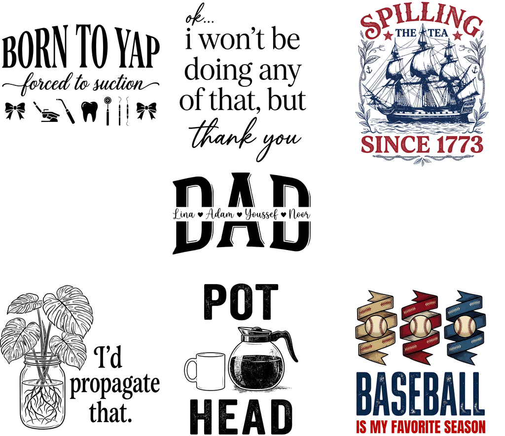 110 Premium PNG Design Bundle for Men's T-Shirt Creators